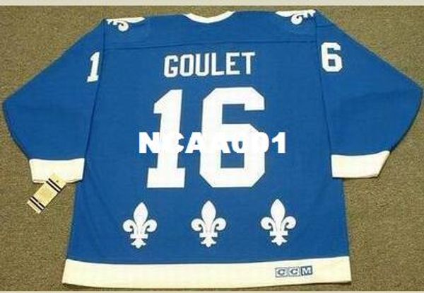 

мужчины #16 michel goulet квебек nordiques 1988 ccm старинные ретро главная хоккей джерси или обычай любое имя или номер ретро джерси, Black;red