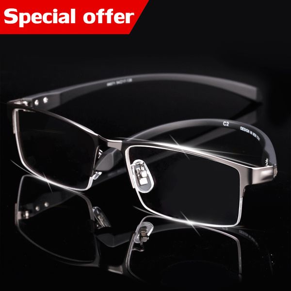 

yewear tr90 titanium myopia glasses frame men reading glasses comfortable slip-resistant eyeglasses frame for men, Silver