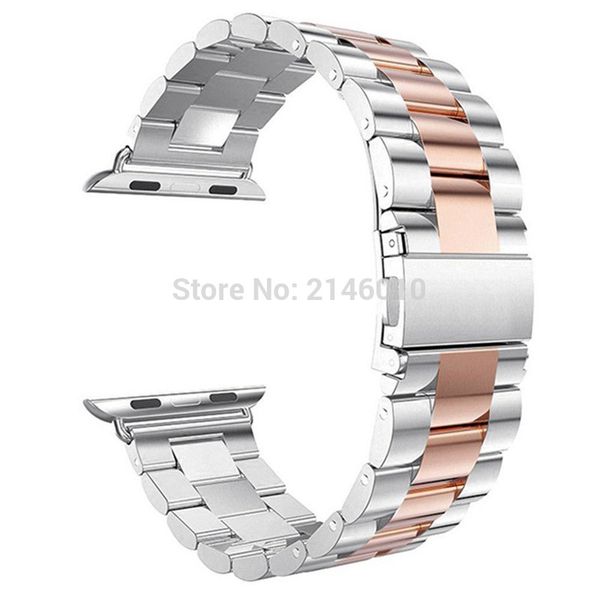 

22mm 24mm replacement stainless steel bracelet watch band for series 3/2/1 38mm 42mm sport edition wristband, Black;brown