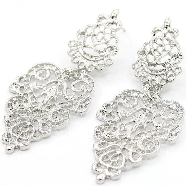 

designer jewelry bohimian earrings hollow out leaves chram earrings for women fashion of shipping, Golden