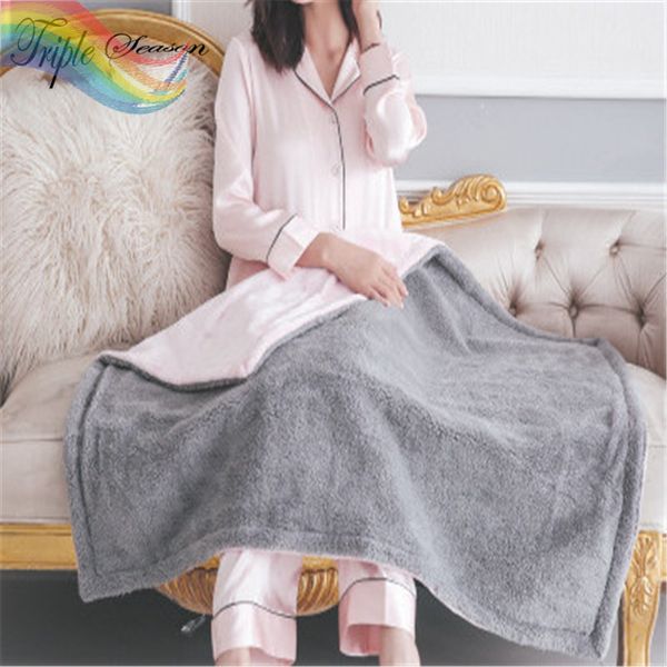 

sale 1 piece beautiful women's warm blanket/ winter solid colors pattern office blanket for 105*85 cm ab0408s