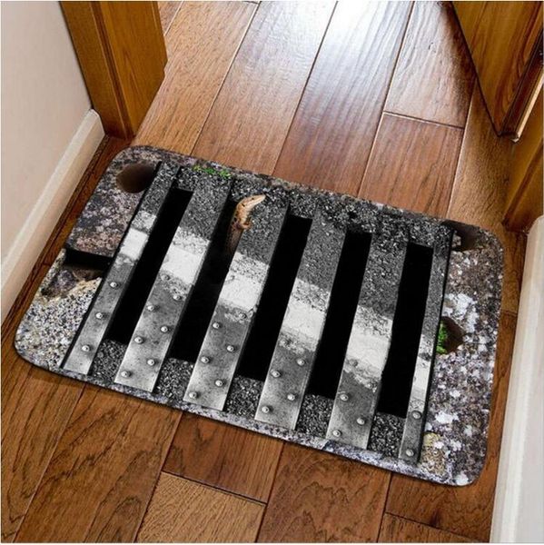 40cmx60cm 3d Sewer Animal Print Doormat Fashion Home Modern