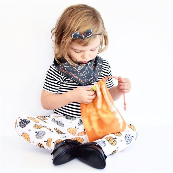 

emmababy 2pcs halloween infant baby girl clothes set short sleeve striped t-shirt +long pants outfits girls clothing sets, White