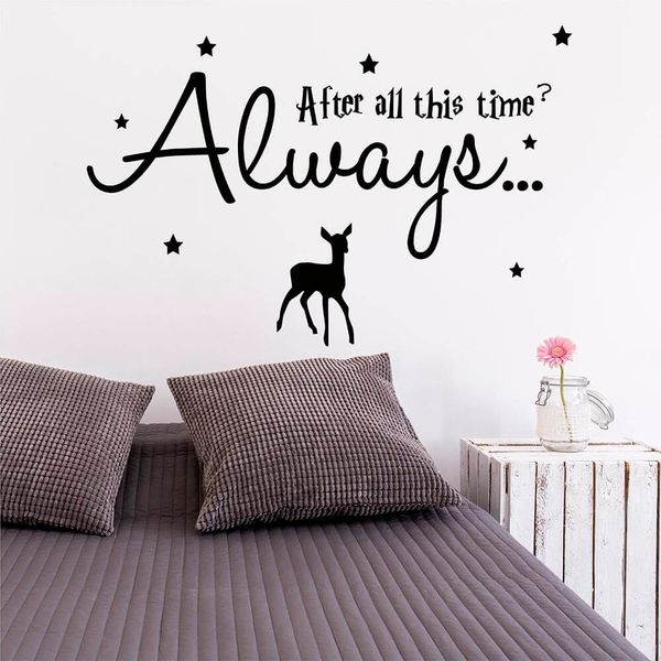 

after all this time always wall quote with stars and deer wall decal nursery quotes sticker for kid's room 756q