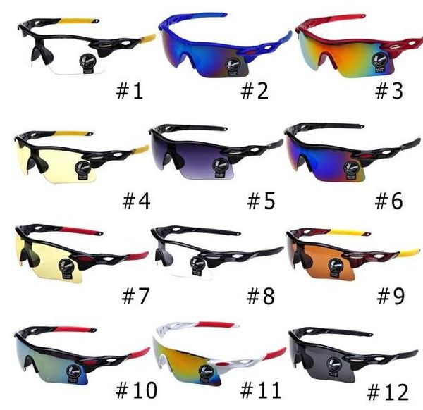 HD Glasses Men Women Night-vision Outdoor Sport Eyewear UV400 Cycling Sunglasses