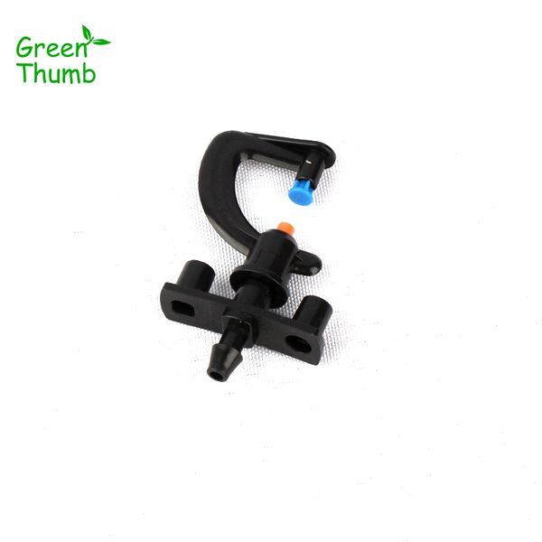 

60sets green thumb inner dia 7.5mm g-type mist nozzle with barbed bracket fast rate micro irrigation sprayer kits