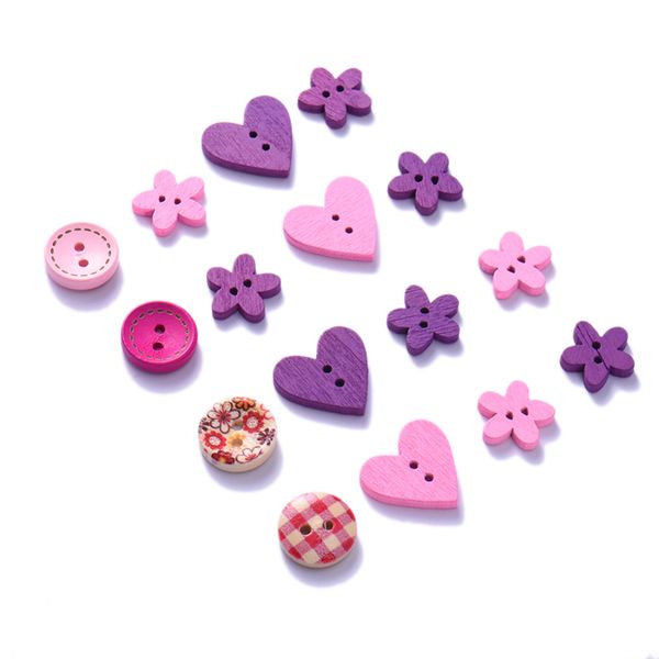 heart shaped buttons craft supplies