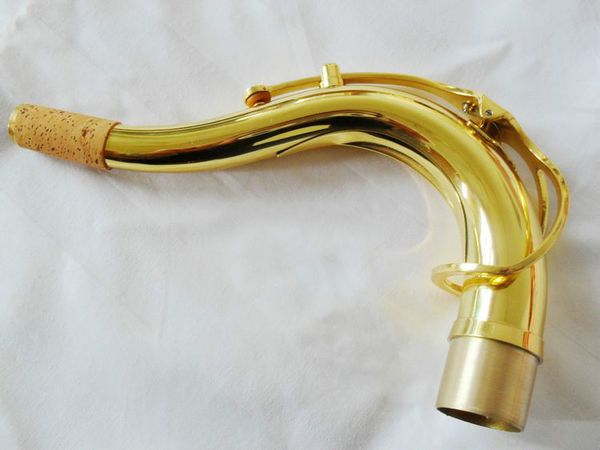 Тенор саксофон изгиб шеи латунь золотой лак поверхность саксофон разъем Марка качество саксофон музыкальный инструмент аксессуары 27,5 мм 28 мм