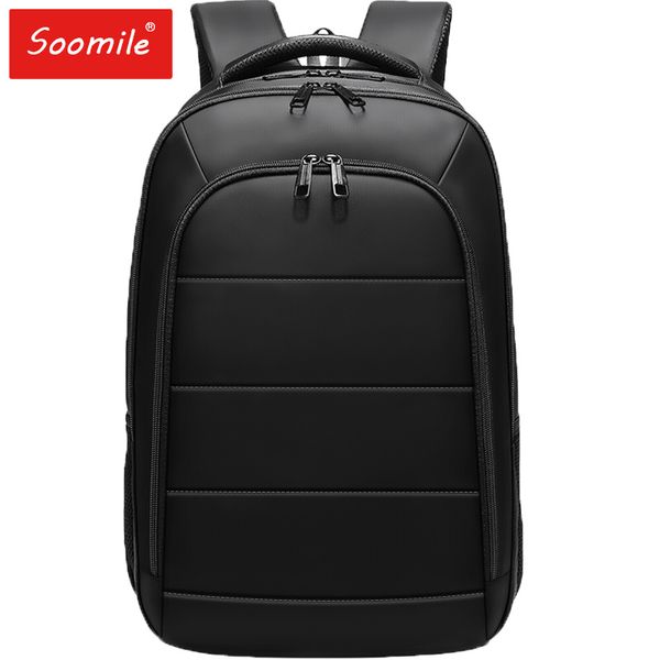 

teenage school backpacksteenage schoo 15.6 inch lapbackpack for male water repellent travel bag black for women men