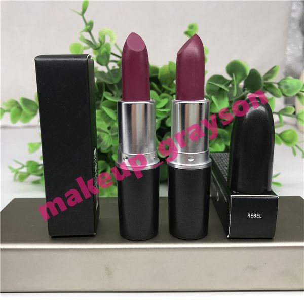 Classic Style A24 Rebel Satin Lipstick Rouge à Lèvres Rebel Matte Lipstick Long Lasting Waterproof Red Lips Stick Barra De Labios Permanent Makeup