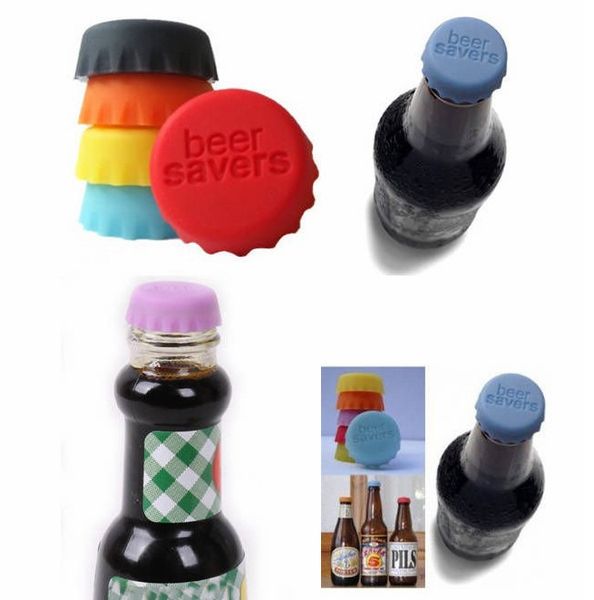 

3*1cm silicone beer bottle caps 6 colors sealing plugs wine corks seasoning lids bottle covers kitchen gadgets