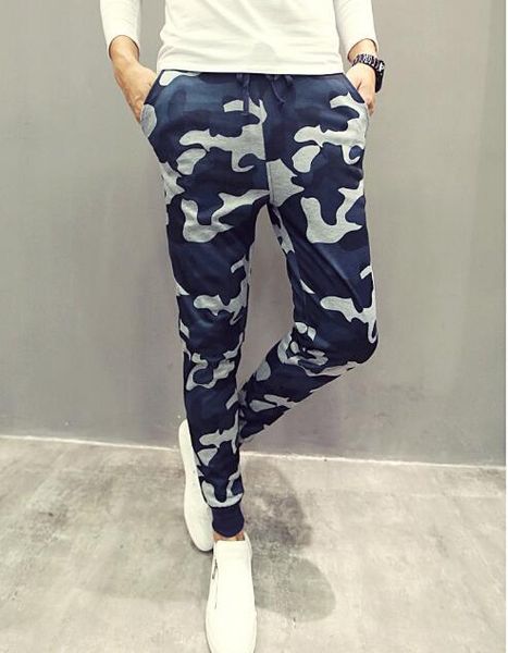 

fashion mens joggers pants new hip hop men pants camouflage harem pencil pants skinny sweatpants trousers man camo joggers high quality, Black