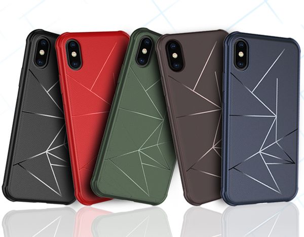 

For iphone 6 7 8 9 plu 6 1 6 5 geometrical triangle hape tpu back cover ca e pouch with magnetic