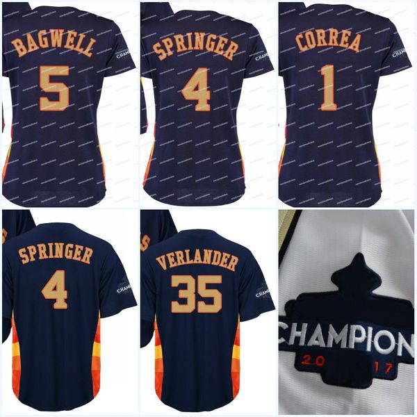 

2018 Champions Gold Program 45 Gerrit Cole 27 Jose Altuve 2 Alex Bregman 1 Carlos Correa 4 George Springer 60 Dallas Keuchel Navy Jerseys