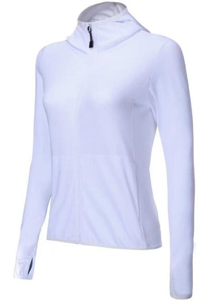 

Whole ale price fitne yoga running jacket women gym wear long leeve hooded coat compre ion training clothing for port we
