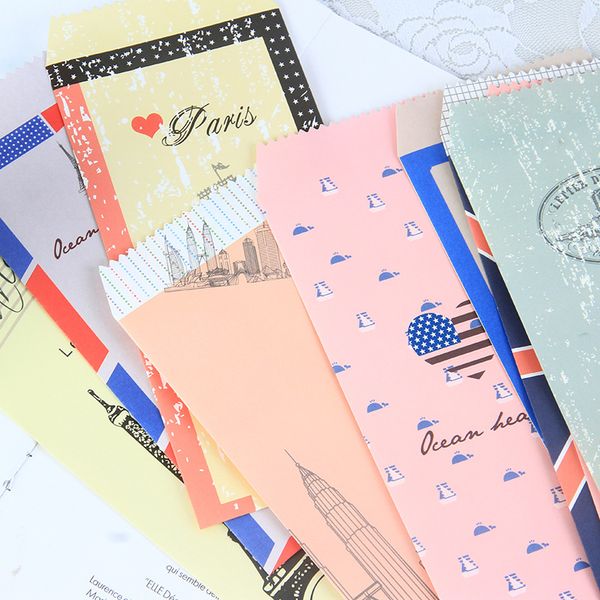 

20 pcs/lot vintage europe navy series gift envelopes for letter party wedding invitation paper envelope kids student stationery