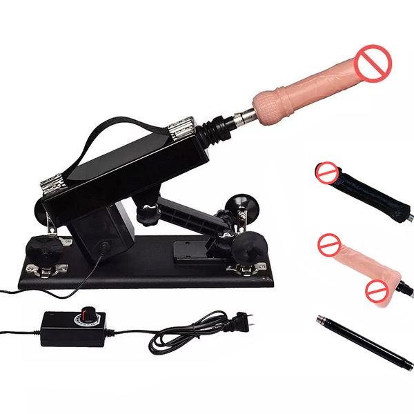 Automatic Sex Machine Gun com Dildos brinquedos sexuais para mulheres Masturbação Clitóris Vagina estimulação sexual Intercourse Amor do robô Machines