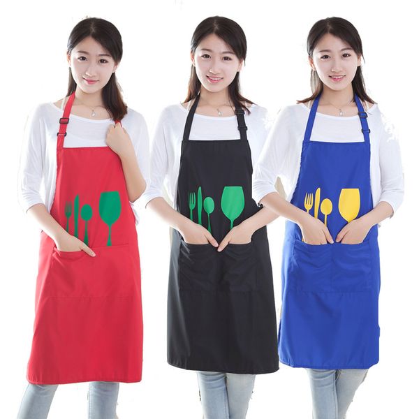 

korean style fashion colorful sleeveless apron kitchen &dining-room dust-proof cleaning apron red/blue/coffee/black