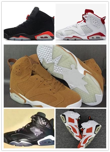 

Nike Air Jordan Retro Shoes 2018 Оптовая 6 Золотой Урожай пшеницы баскетбольная обувь мужчины 6 S