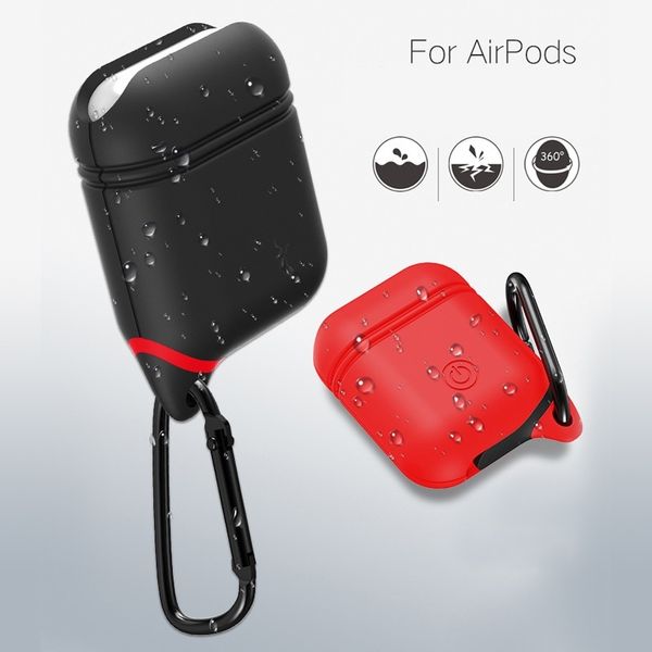 

Silicone Cover Protection Case for AirPods Earphone Box Case Shockproof Anti-lost Sports Accessories for Airpods