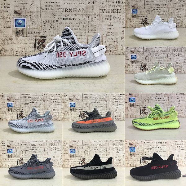

Kanye West 350 V2 Зебра масло полузамороженное желтое Beluga 2.0 синий оттенок оранжевый серый кремовый V2 350 кроссовки мужчины женщины кроссовки