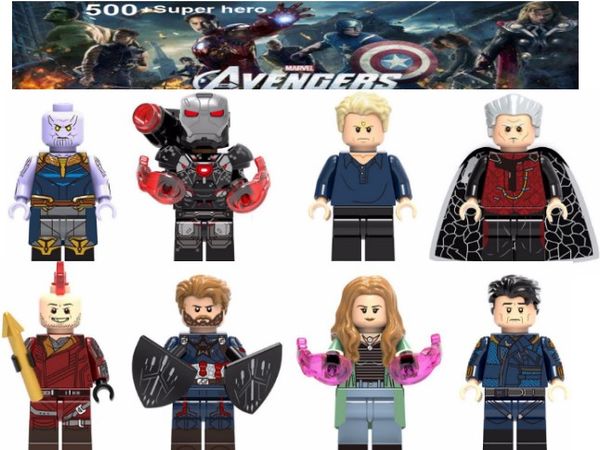 

avengers 3 super hero blocks thanos captain scarlet witch kraglin vision figures building blocks kids gifts