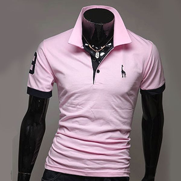 

Free shipping Poloshirt Men's Small Deer Polo Shirt For Men Desiger Polos Fashion Short Sleeve shirt clothes jerseys Brand Designer S-4XL