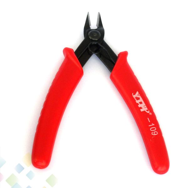 

YTH-109 Cutter 5 inch cut line pliers electronic clamp Mini pliers YTH109 Crimping Snip Electrical Cutter Hand Tool Red Handle DHL Free