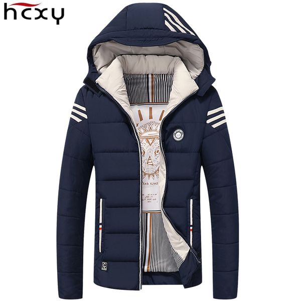 

wholesale-hcxy men winter jacket 2017 brand casual mens jackets and coats thick warm jacket men parka outerwear coat plus size 4xl, Black;brown