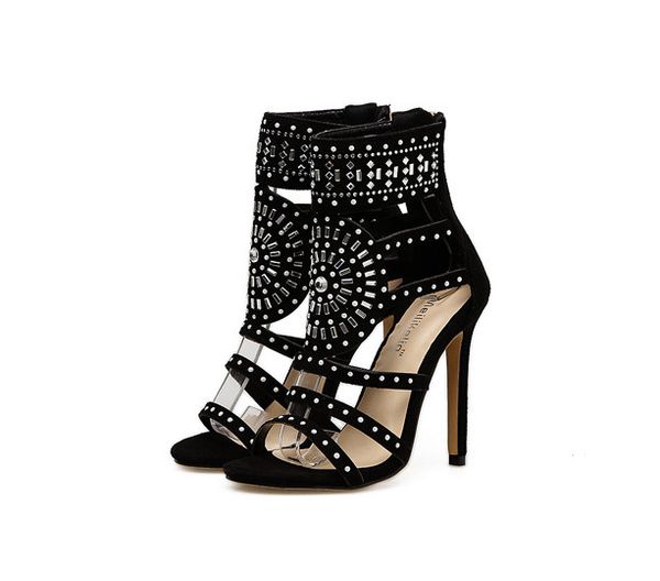 

Crystal Summer Women Sandals Open Toe shoes Wome's Sandles Thin heel Women Shoes Wedding Party Gladiator Shoes