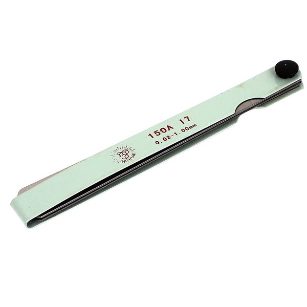 

15cm 6" length 0.02mm-1.0mm thickness metal metric feeler gauge