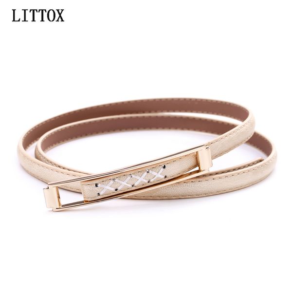 

fashion threading knot belt for women's thin cowhide belts casual jeans cowskin belts pin buckle belt female straps waistband, Black;brown