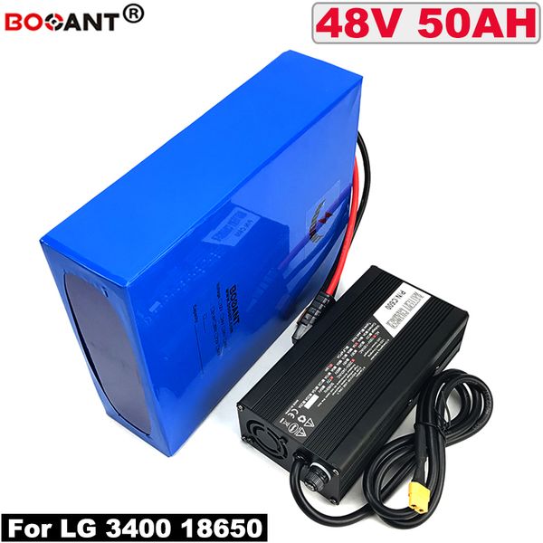 

Powerful rechargeable ebike battery 48v 50ah electric bike lithium battery for bafang bb hd 1500w 2500w motor hipping