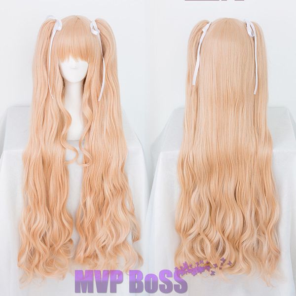 

rozen maiden kirakishou orange mix cosplay hair wig with ponytail wigs, Black;brown