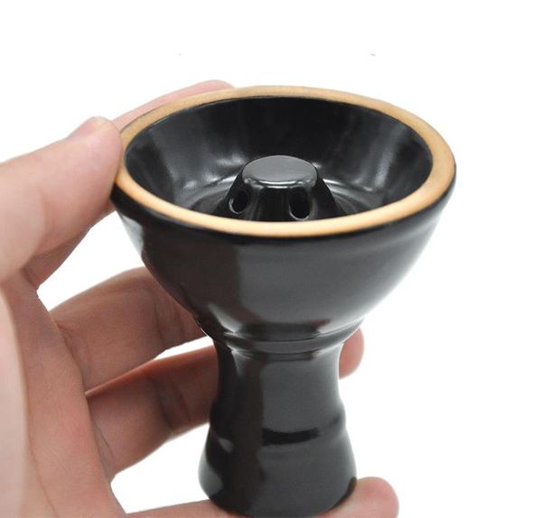 Estilo árabe, acessórios para narguilé, água de cabeça de cerâmica, tigela de fumaça, pote de fumaça, gancho de shisha