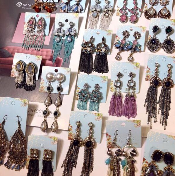 

Старинные ручной кисточкой Дворец стиль серьги личности преувеличены серьги спл