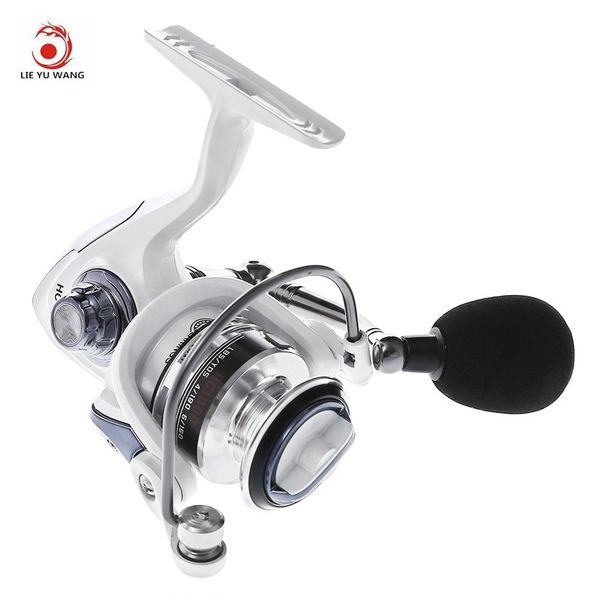 LIEYUWANG 13 + 1BB (Verdadeiro 6 + 1BB) Full Metal Pesca Spinning Reel com Alça Trocável Mar Peixes De Água Doce ferramentas