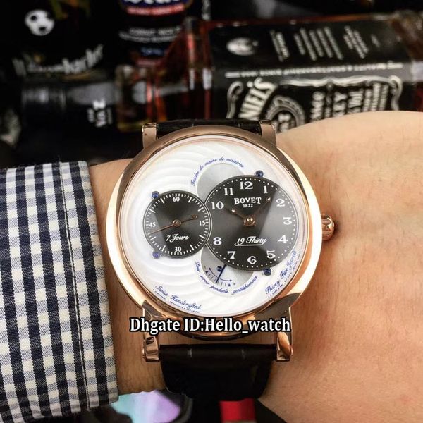 

дешевые новая модель bovet 19thirty dimier rnts0008 белый циферблат автоматические мужские часы розовое золото чехол кожаный ремешок мужские, Slivery;brown