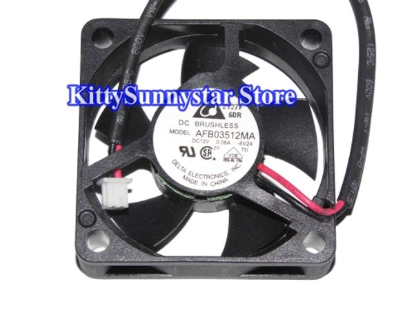 

delta afb03512ma -f00 3.5 cm 3510 12v 0.08 a 3wire вентилятор охлаждения
