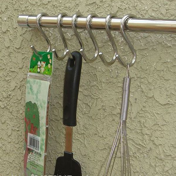 

new butcher hanging hook (s-hook) 2.75in (7cm) 5-pack stainless on sale