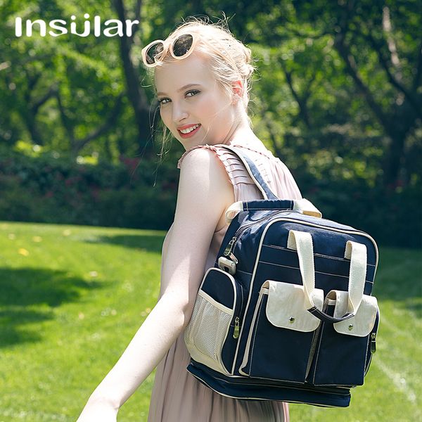 

insular maternity bag fashion baby nappy changing bag mommy diaper stroller backpack baby organizer