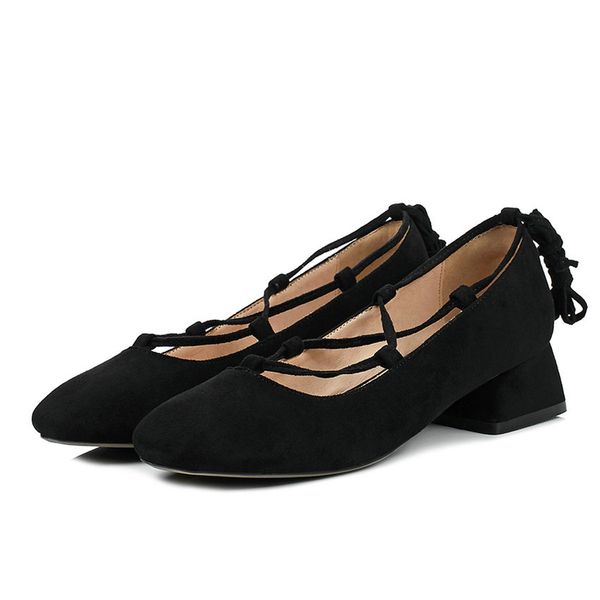 

New 2018 grey pink black fa hion women pump trap women tyle lace up fa hion trap low heeled