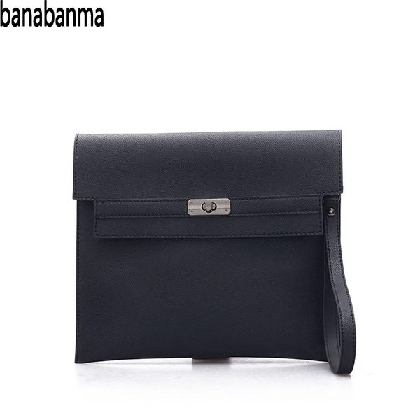 

banabanma fashion handbag retro folder briefcase bag handbag stylish soft pu leather large capacity bag for women women zk40