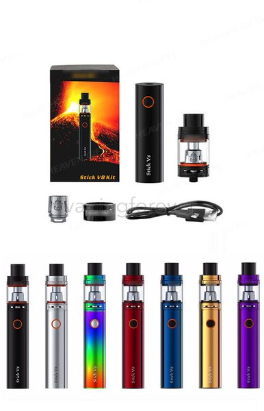 

Ручки комплект В8 7 цветов растра авто 24.5 мм Диаметр 3000 мАч Vape ручка с V8 маленький танк стартовый комплект жидкостью Vape