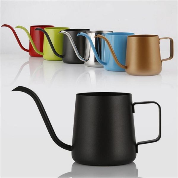 

350ml 12oz coffee pot 304 stainless steel long narrow spout coffee kettle gooseneck pour over coffee maker tea pots