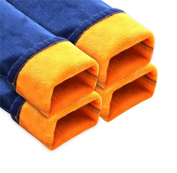 

genuine jeans men's jeans warm pants 2018 men's luxury business pants autumn 27-36, Blue