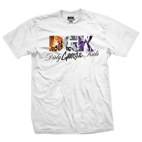

DGK x Gnarcotic мужские грязные Gnarcotic дети футболки камуфляж Белый одежда Одежда