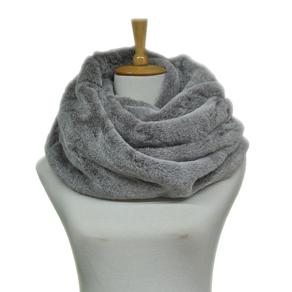 

inupiat winter scarf for women harajuku style fashion brand women's scarves super soft comfortable thick warm fur scarf female, Blue;gray