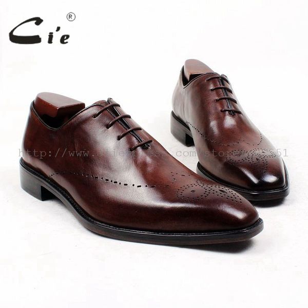

cie bespoke handmade pure genuine calf leather inner outsole breathable men's dress/classic/casual oxford brown flats shoe ox432, Black