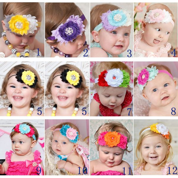 

11 styles cartoon INS bowknot headbands Flower Pearl kids Hair accessories fashion lovely bow kids baby children hairband